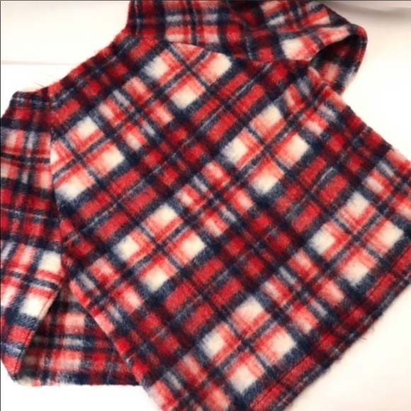 COPY - COPY - COPY - Madewell red tartan plaid boxy shap… - Picture 2 of 7